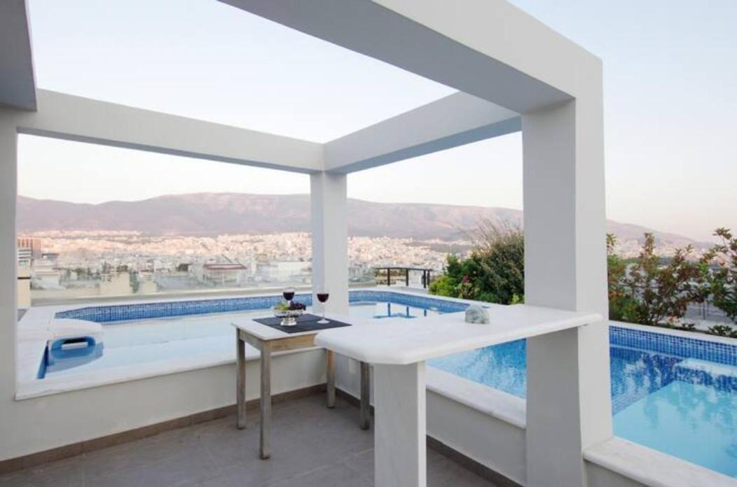 Athens Lycabettus Hill Penthouse, Private Roof Garden & Pool Apartment Exterior photo